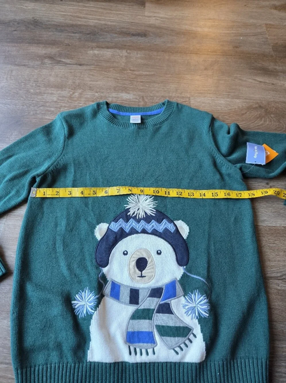 NWT Gymboree Boys Dark Green Polar Bear Sweater Winter Christmas Sweater size 12